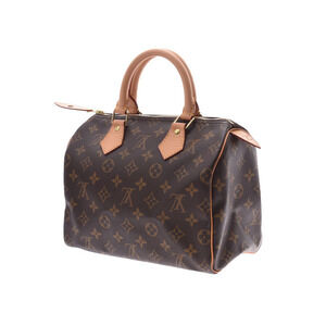 Louis Vuitton Handbag Speedy Monogram Leather Brown